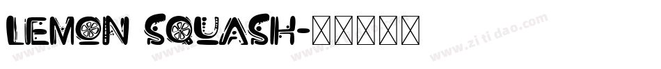Lemon Squash字体转换